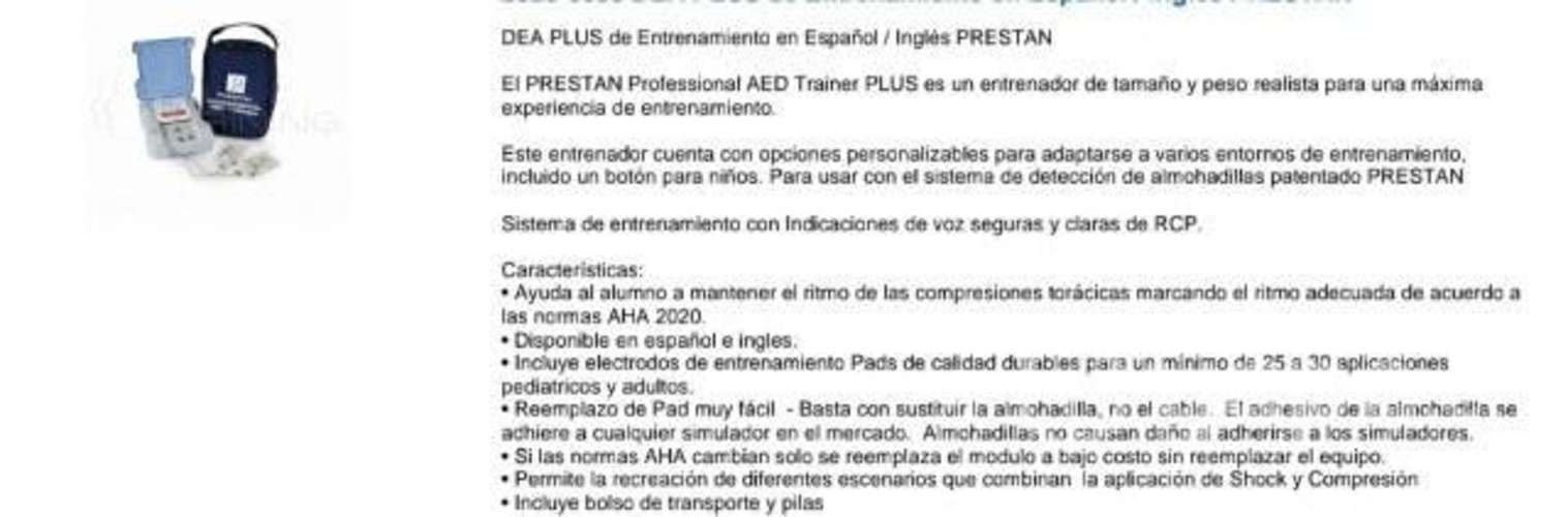 DEA Plus de entrenamiento