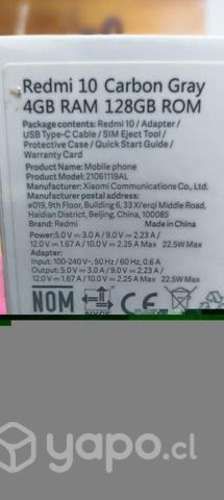 Celular Redmi 10