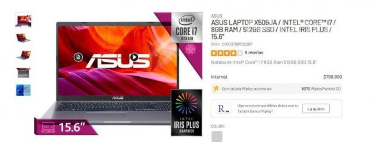 Asus laptop x509ja