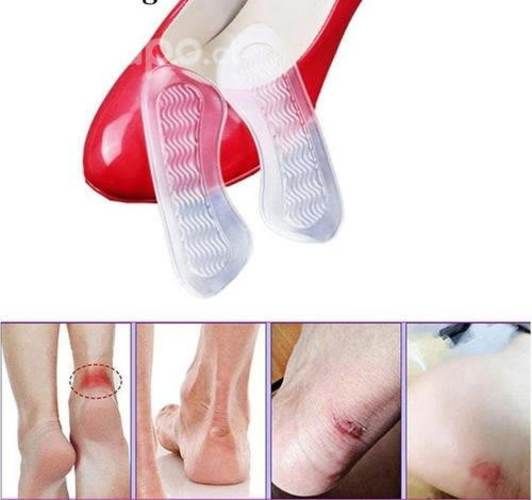 Par Tira Protector Silicona con Relieve para Talón