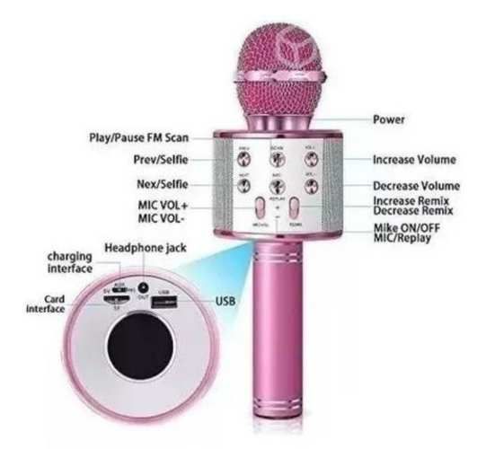 Micrófono Kareoke con Bluetooth