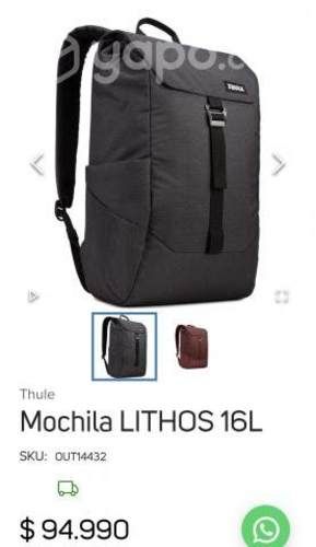 Mochila THULE Lithos 16L Black