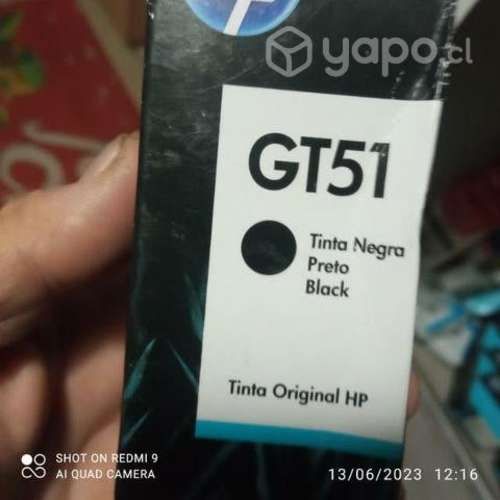 Tinta HP gt51 black original