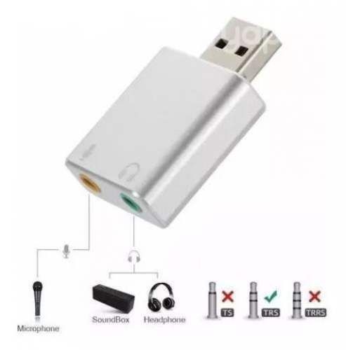 Tarjeta De Sonido Usb Externa Hifi Voz 7.1ch Micró