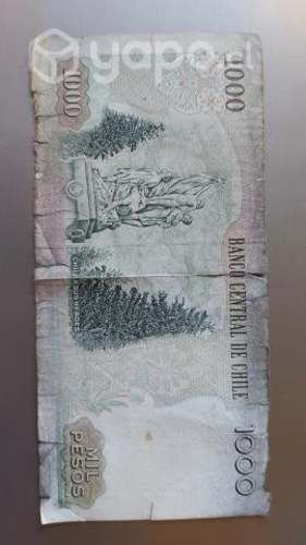 Billete de 1.000.- en formato papel