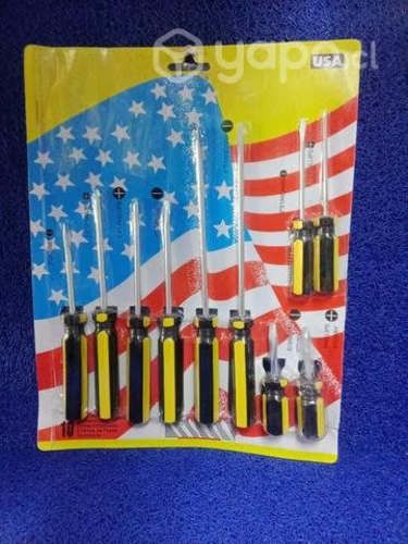 Set 10 atornilladores diferentes medidas