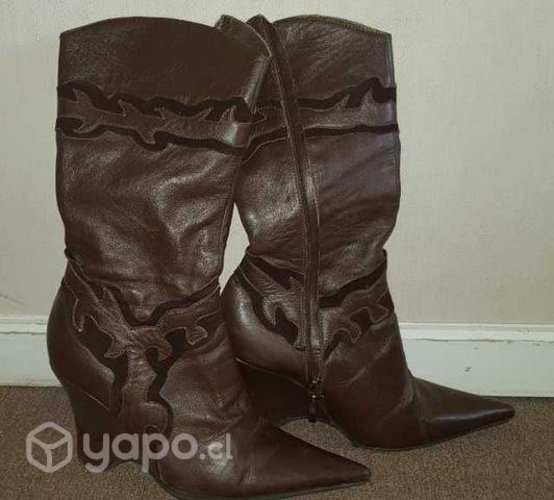 Botas mujer taco chino