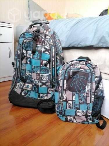 Mochila de ruedas + Mini mochila Totto