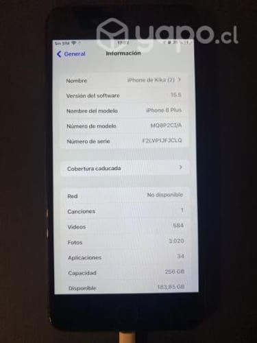 Iphone 8 Plus 256GB