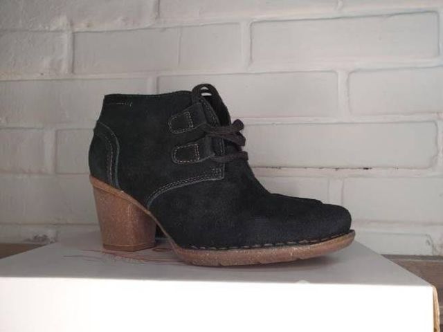 Botín negro cuero unstructured by Clarks