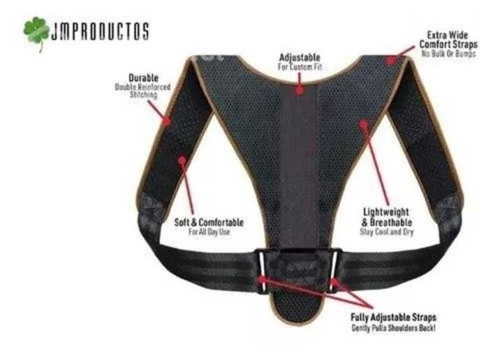 04 Corrector De Postura Soporte Espalda Clavicula