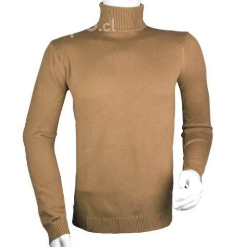 Sweater Café Hilo Fino Cuello Alto Modelo 805 XXXL