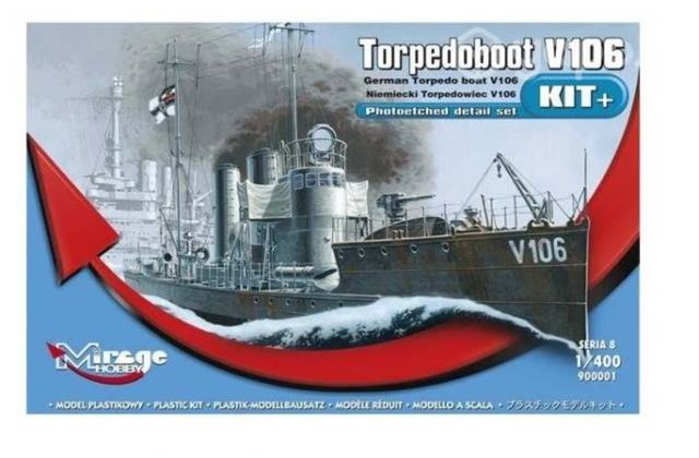 Maqueta Armable Torpedero Alemán V-106, Escala 1/4