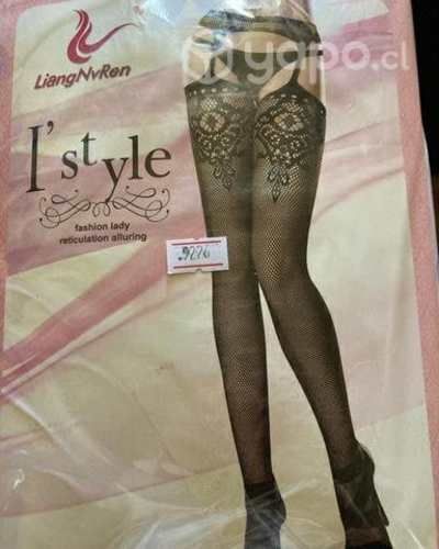 pantys con encajes mujer