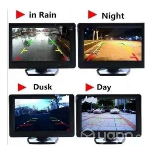 Kit Camara + Pantalla De Retroceso Auto Camión Bus