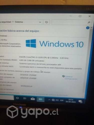 Computador hp Intel core i3