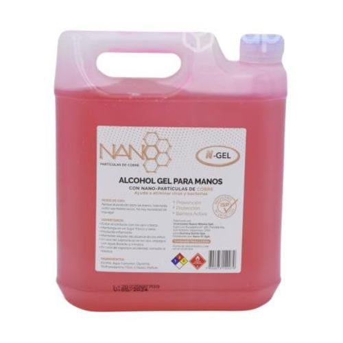 Alcohol gel C/COBRE NGEL 5000 ML con registro ISP