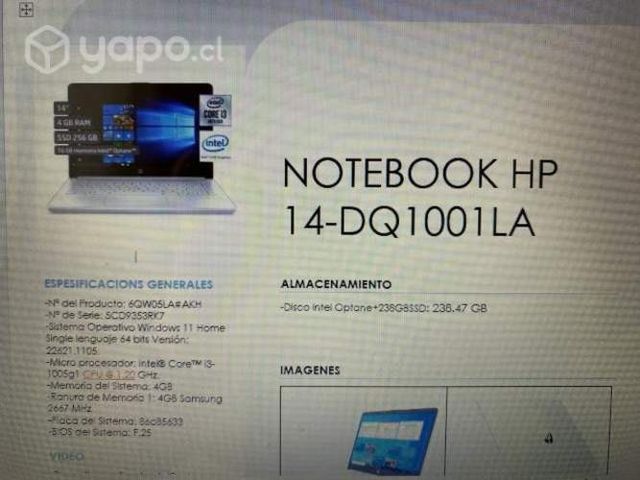 Computador HP DQ-141001LA