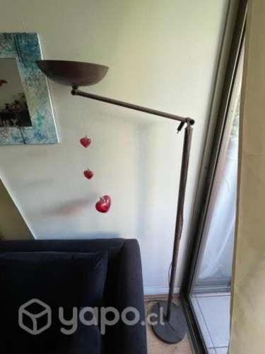 Lampara pedestal fierro