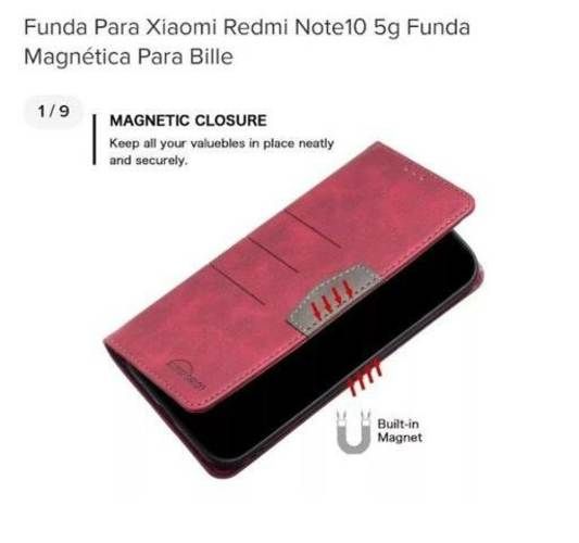 Funda magnética para Xiaomi Redmi Note 10 5g