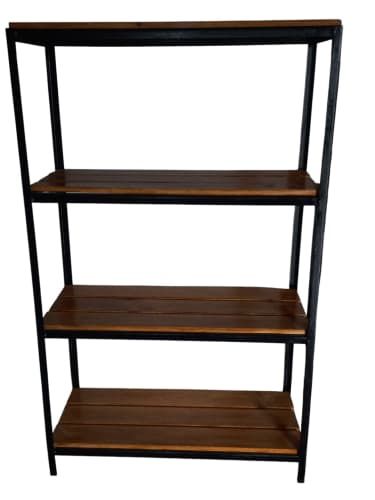 ESTANTERIA METAL - MADERA DE PINO 165x100x40 cm.