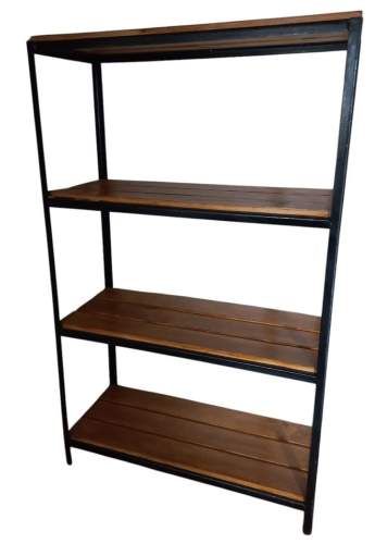 ESTANTERIA METAL - MADERA DE PINO 165x100x40 cm.