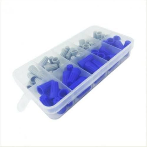 Conector Con Resorte Azul/Gris X75 Piezas