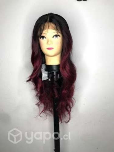 Peluca imperseptible de cabello sintetico