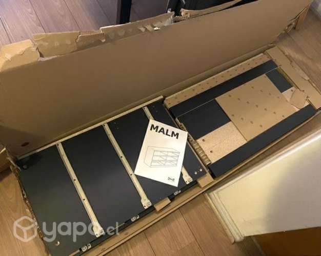 IKEA MALM Comoda 6 Cajones Negra