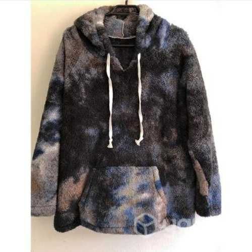 Poleron talla única azul