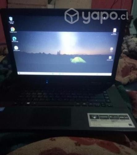 Notebook acer aspire E15 funcionando