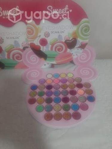 Paleta de sombras de ojos con glitter