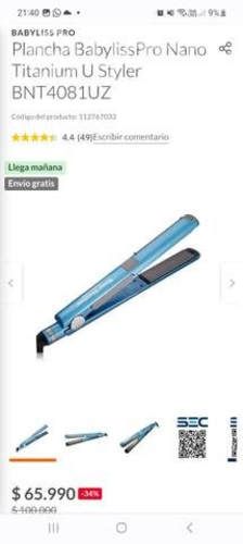 Plancha de pelo babyliss pro