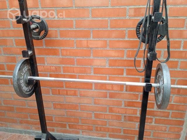 Equipo de gym mancuernas