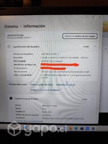 Notebook Asus Tuf gaming i5