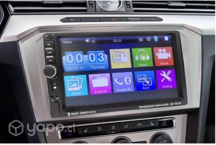 Radio Auto 2 Din Mirror Link+camara Retroceso