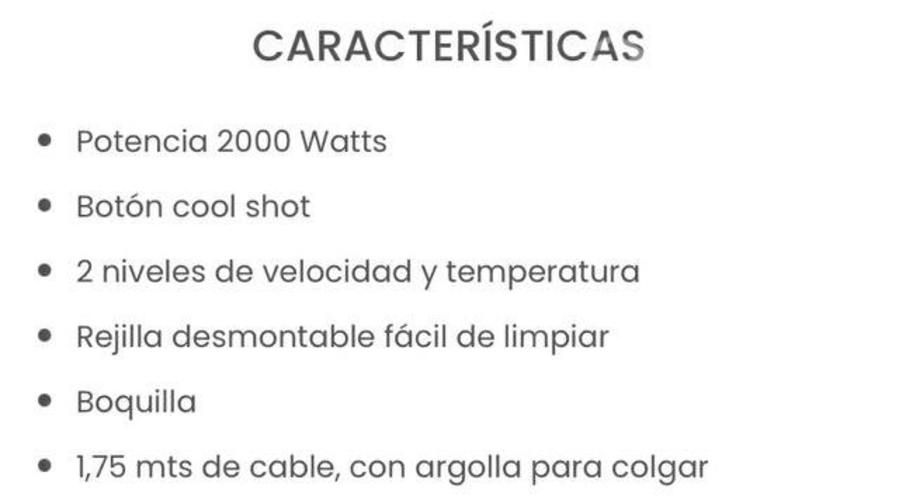 Secador de pelo SIEGEN