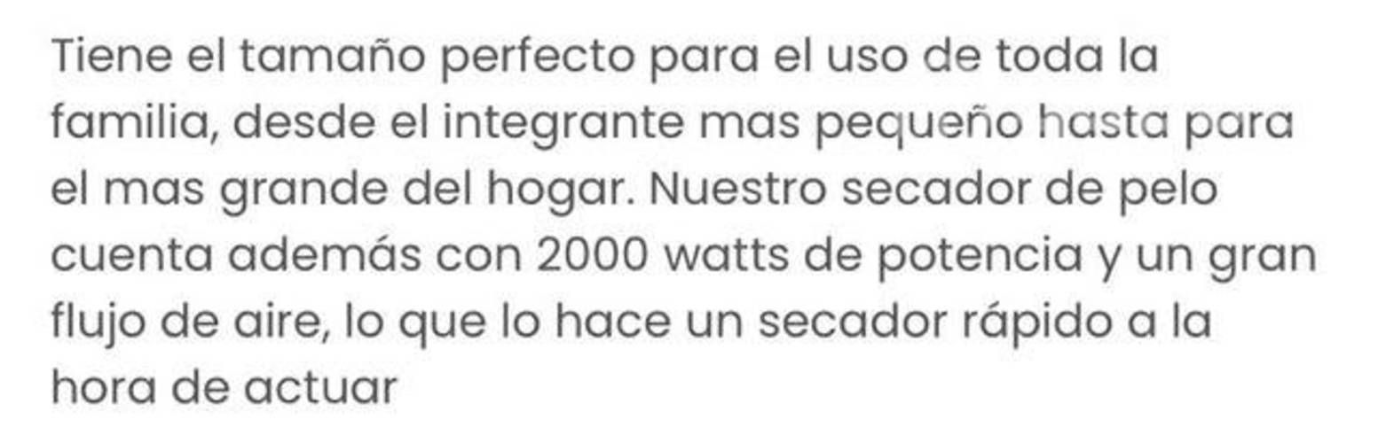 Secador de pelo SIEGEN