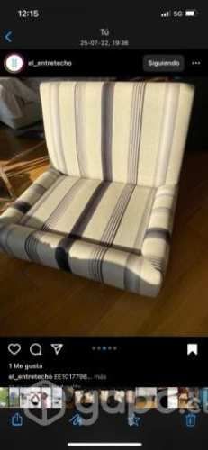 Hermoso y muy cómodo sillón ancho