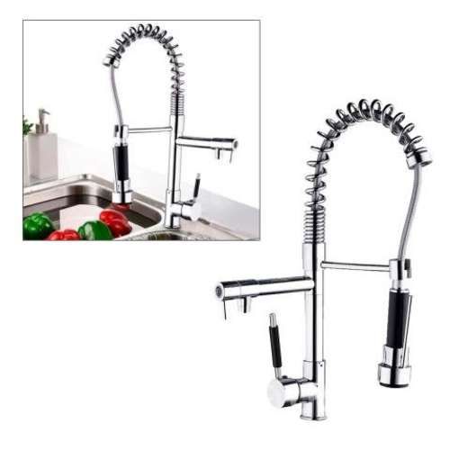 Grifo Llave Lavaplatos Monomando Cocina Extensible