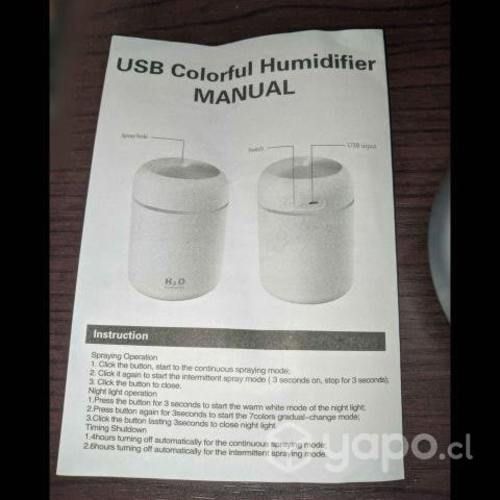 Humidificador de escritorio con luces 300mL+11rps