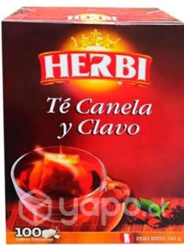 Te canela y clavo 100 bol. marca herbi perú