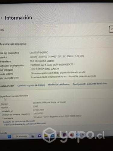 Notebook i3 10 gen 16gb 500gb