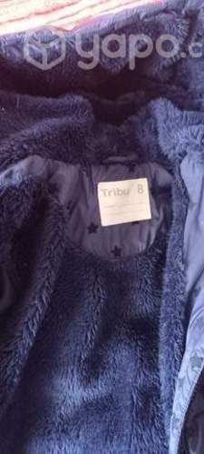 Parka de niña talla 8 con chiporro