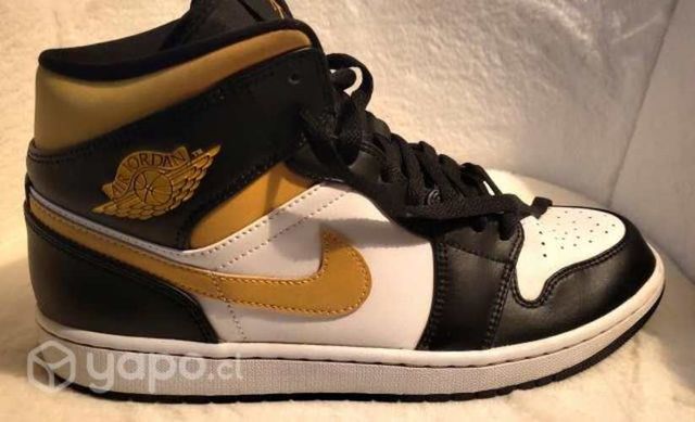 Zapatillas Nike Air Jordan 1 Mid Blanco - Amarillo