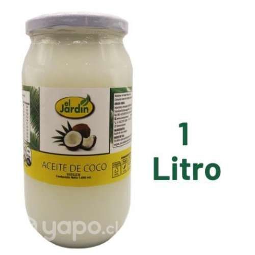Aceite Coco Extra Virgen Prensado en Frio 1 Lt