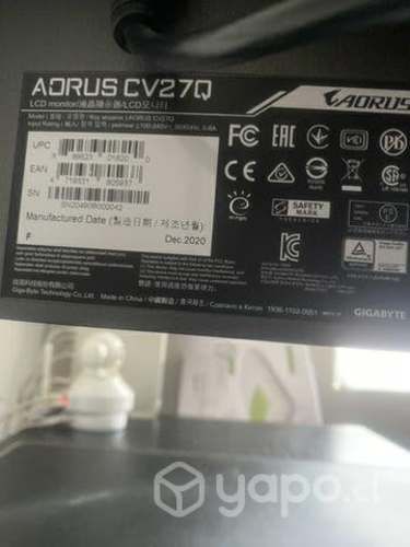 Pantalla Aorus CV27Q