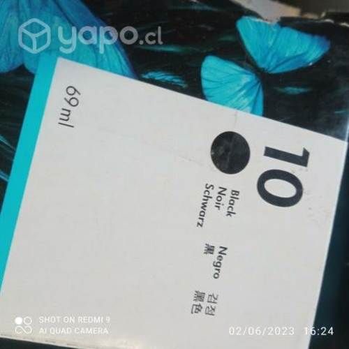 Tinta HP 10 black original de 69ml