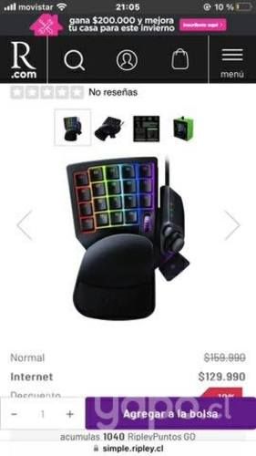 Keypad razer tartarus v2