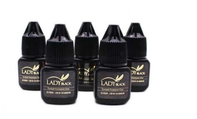 Pegamento para pestañas pelo a pelo lady black